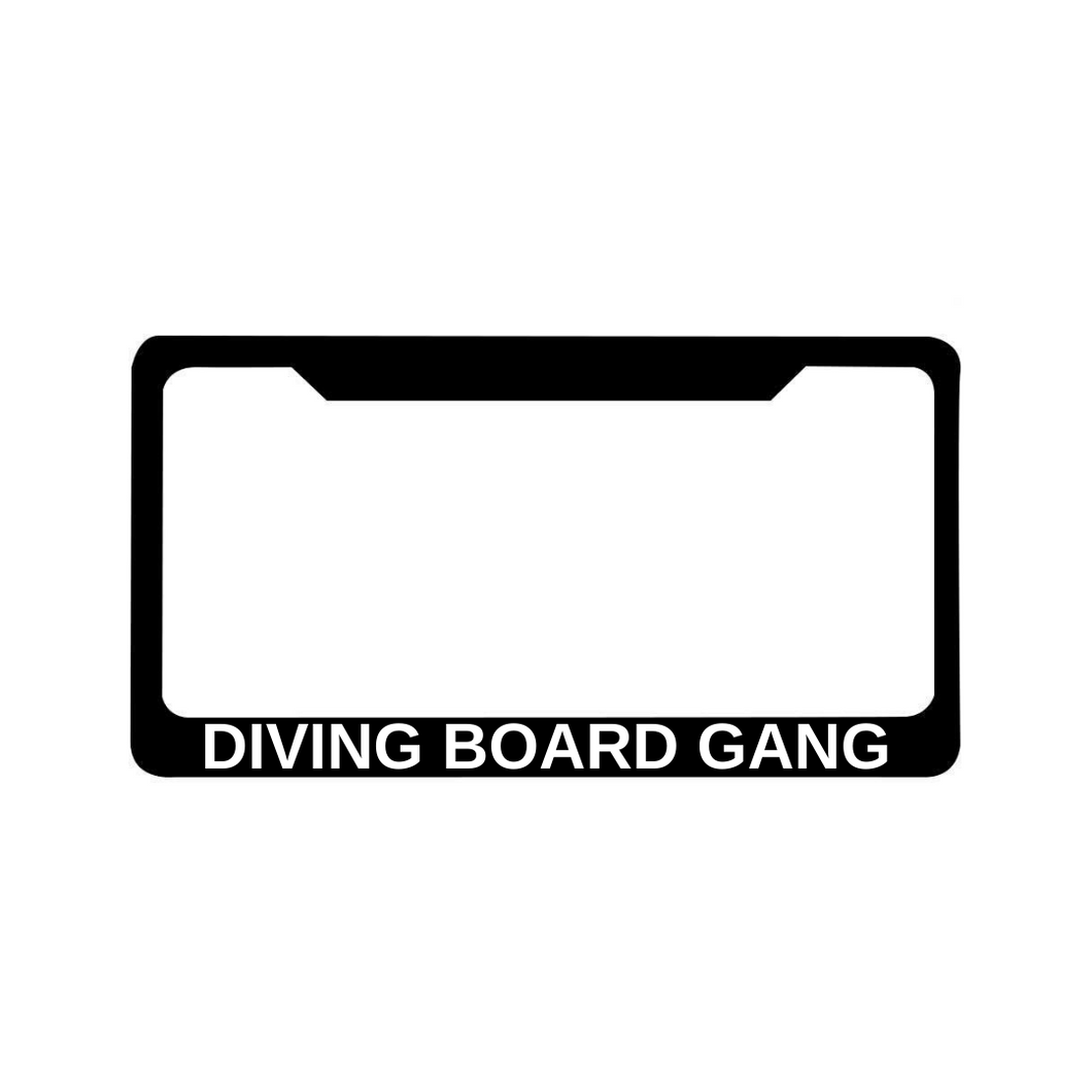 DIVING BOARD GANG License Plate Frame