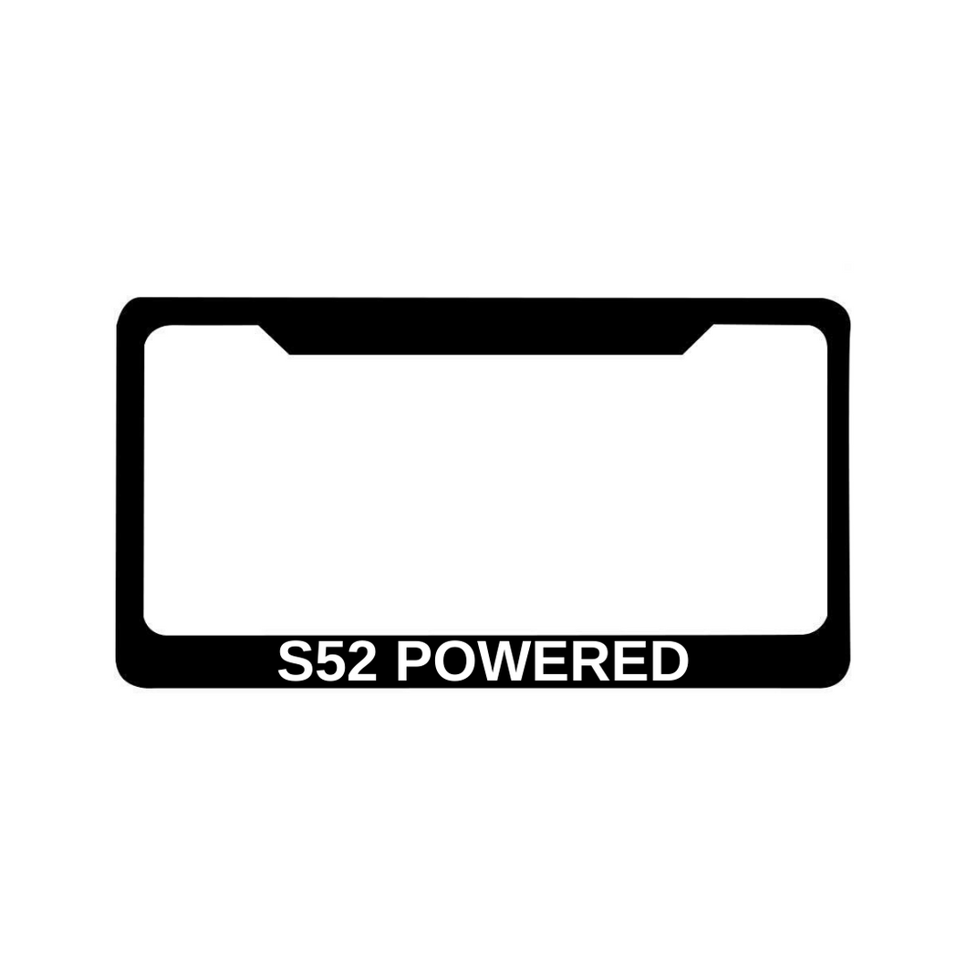S52 POWERED License Plate Frame