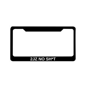 2NZ NO SH*T License Plate Frame